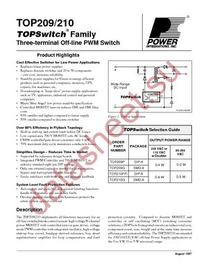 TOP210PN datasheet  